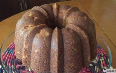 Fresh Peach Schnapps Cake