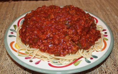 Spaghetti Sauce with Fresh Vegetables and Herbs