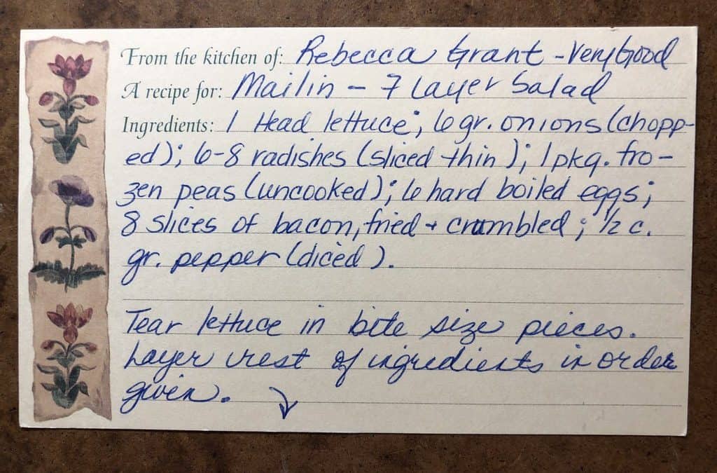 Seventies Seven Layer Salad
