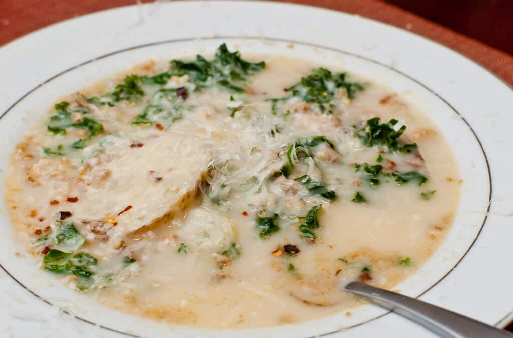 Greens and Sausage Cream Soup, Olive Garden Knock-off